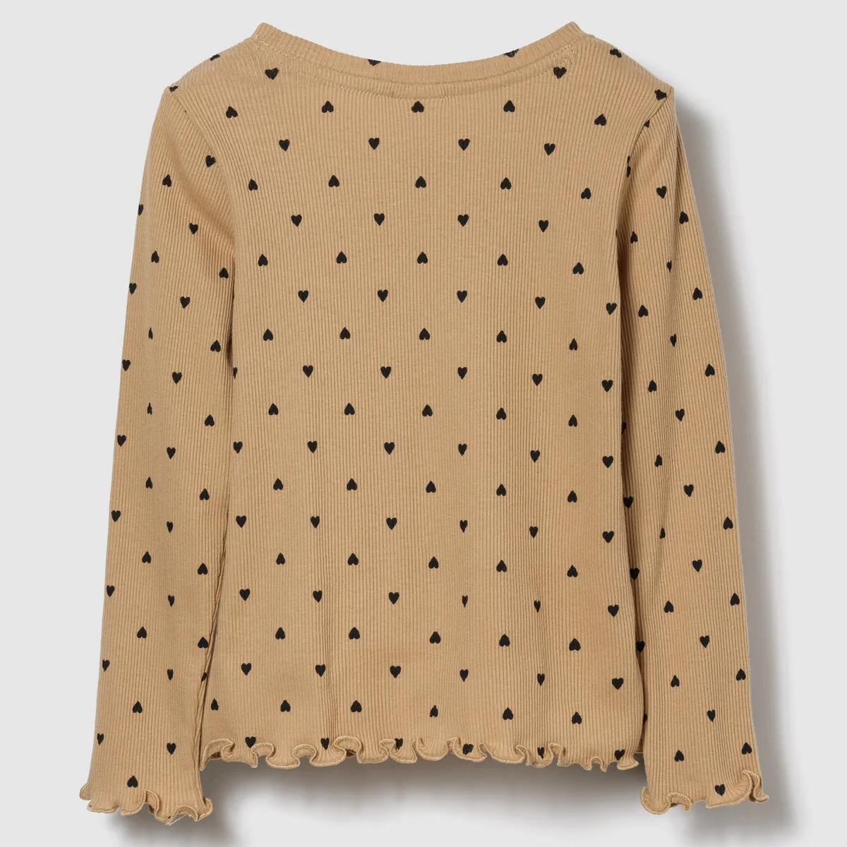 GAP - Polera Toddler Niña Gap Manga Larga Café