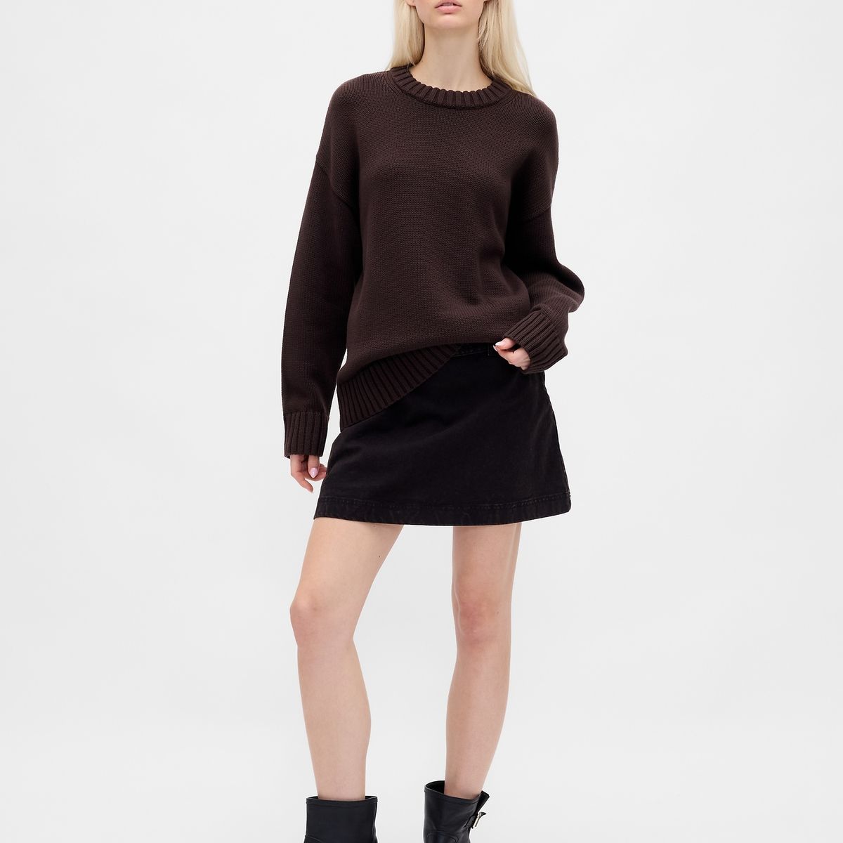 GAP - Sweater Mujer Crew Café Gap