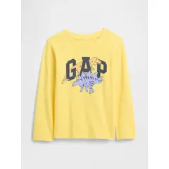 GAP - Polera Toddler Niño Manga Larga Graficas Amarillo