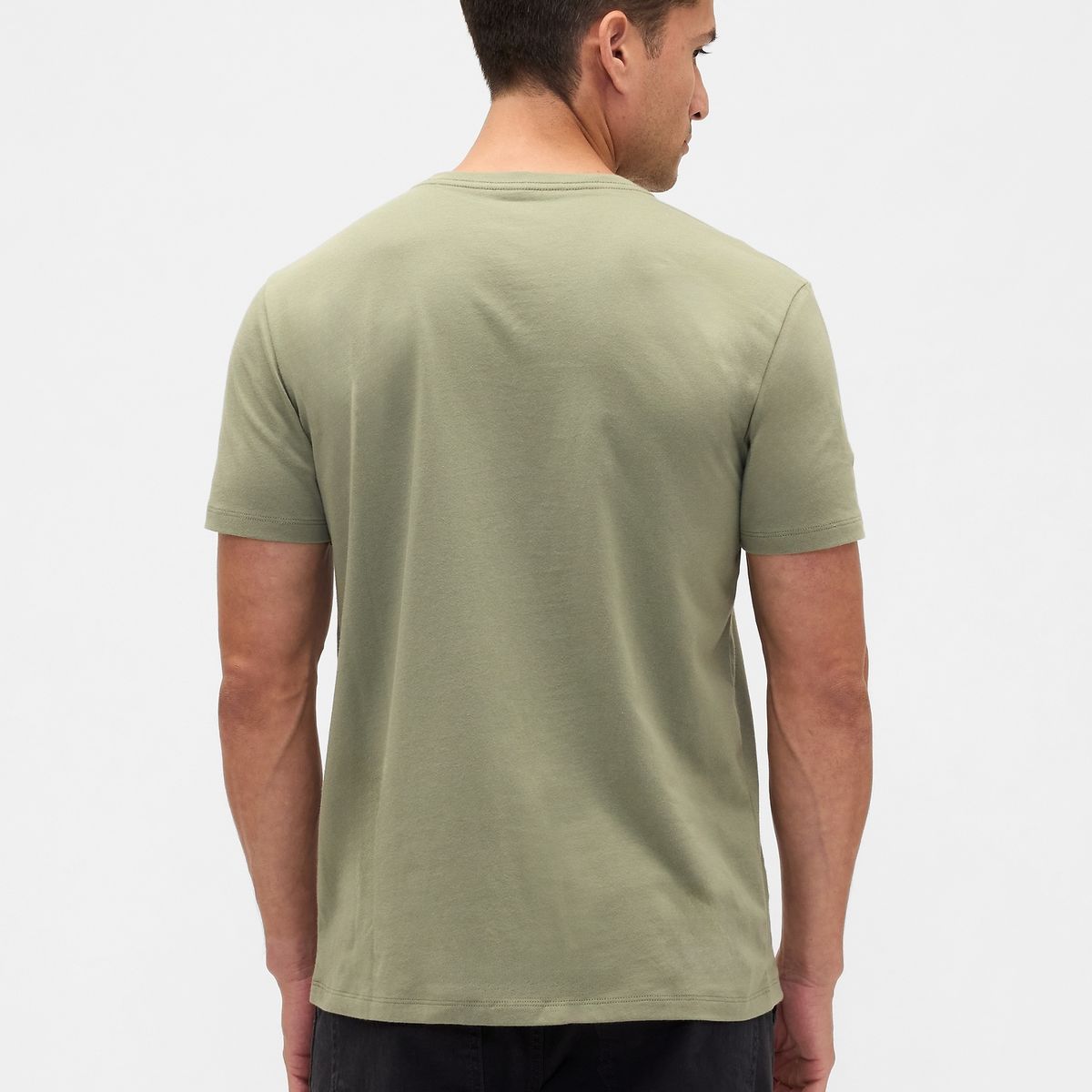 GAP - Polera Hombre Manga Corta Vee Verde Gap