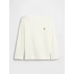 GAP - Polera Toddler Niño Manga Larga Graficas Blanco