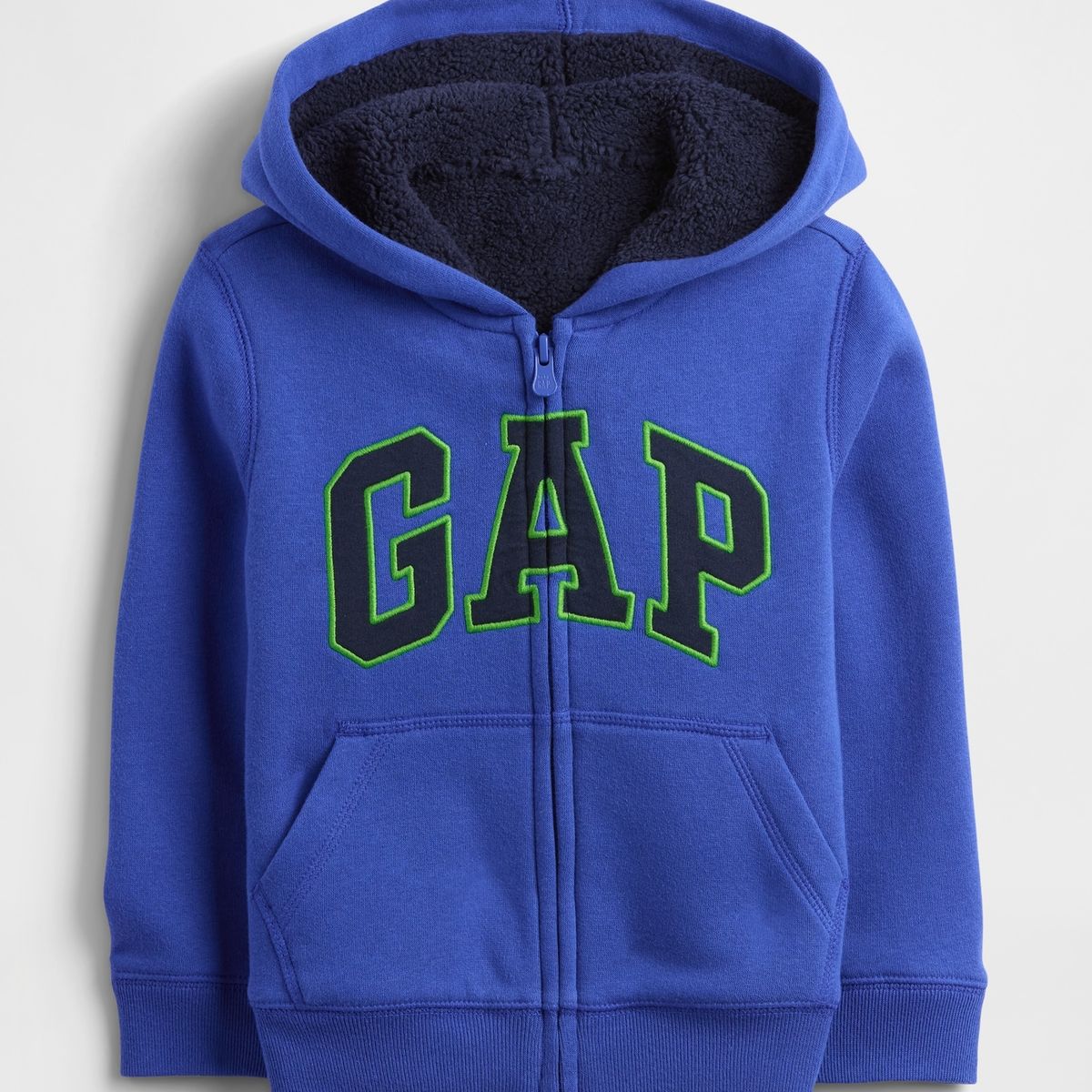 GAP - Polerón Toddler Niño Gap Con Gorro Con Cierre Cozy Azul