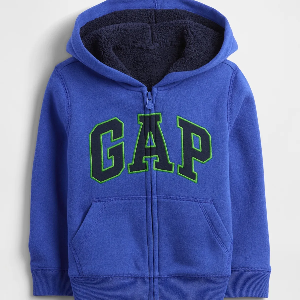GAP - Polerón Toddler Niño Gap Con Gorro Con Cierre Cozy Azul