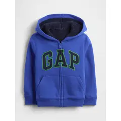 GAP - Polerón Toddler Niño Con Gorro Con Cierre Cozy Azul
