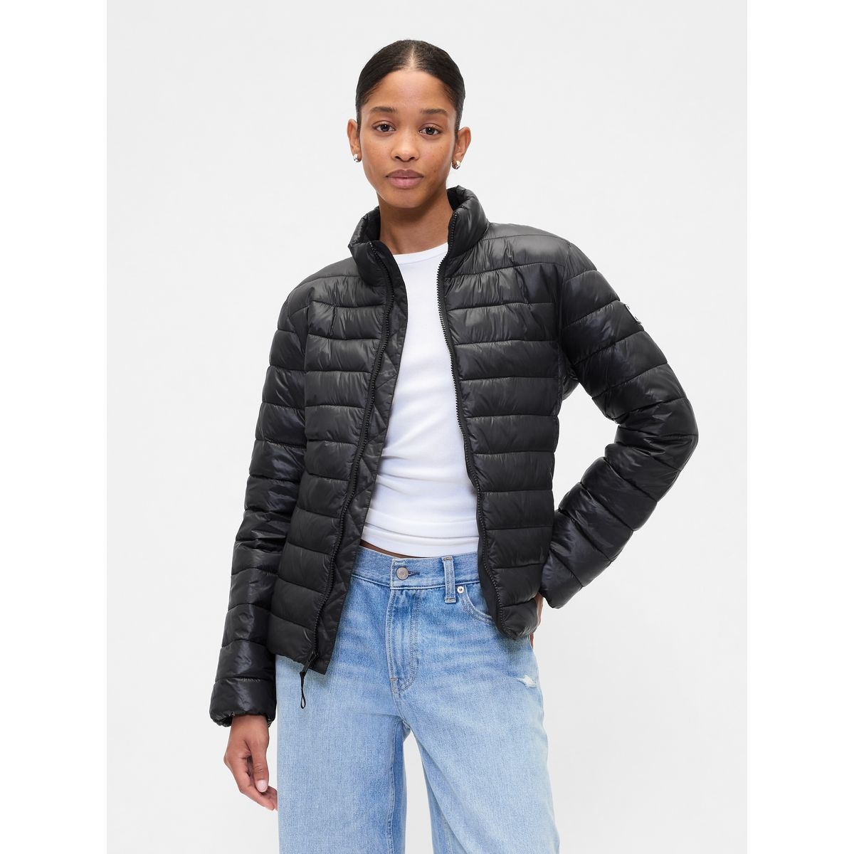 GAP - Chaqueta Mujer Puffer Negro Gap