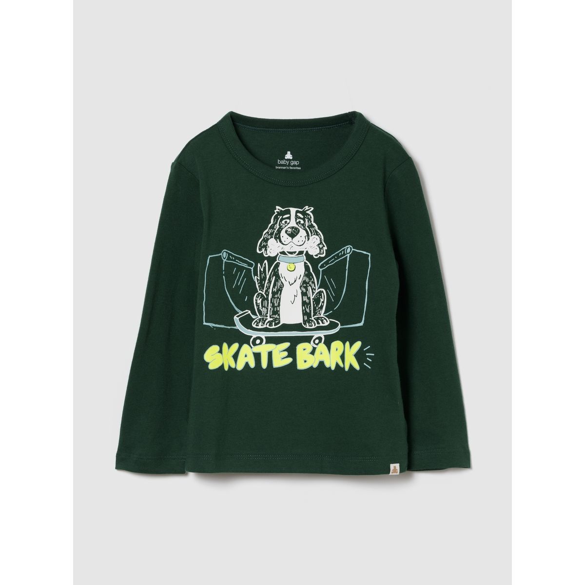 GAP - Polera Toddler Niño Manga Larga Graficas Verde Gap