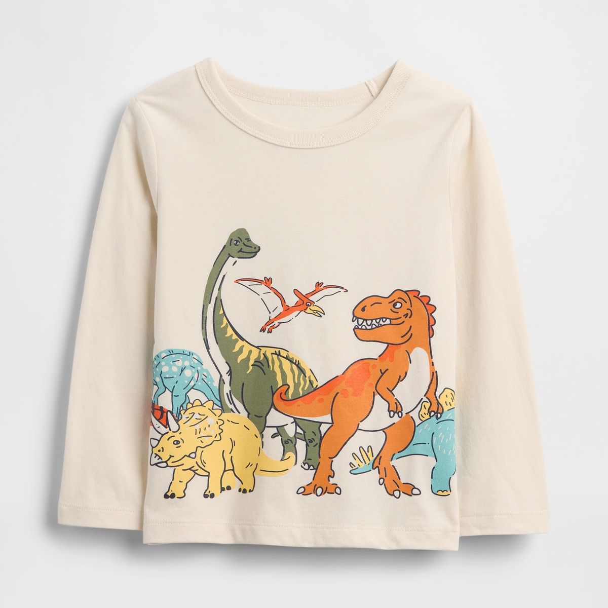 GAP - Polera Toddler Niño Gap Manga Larga Graficas Beige