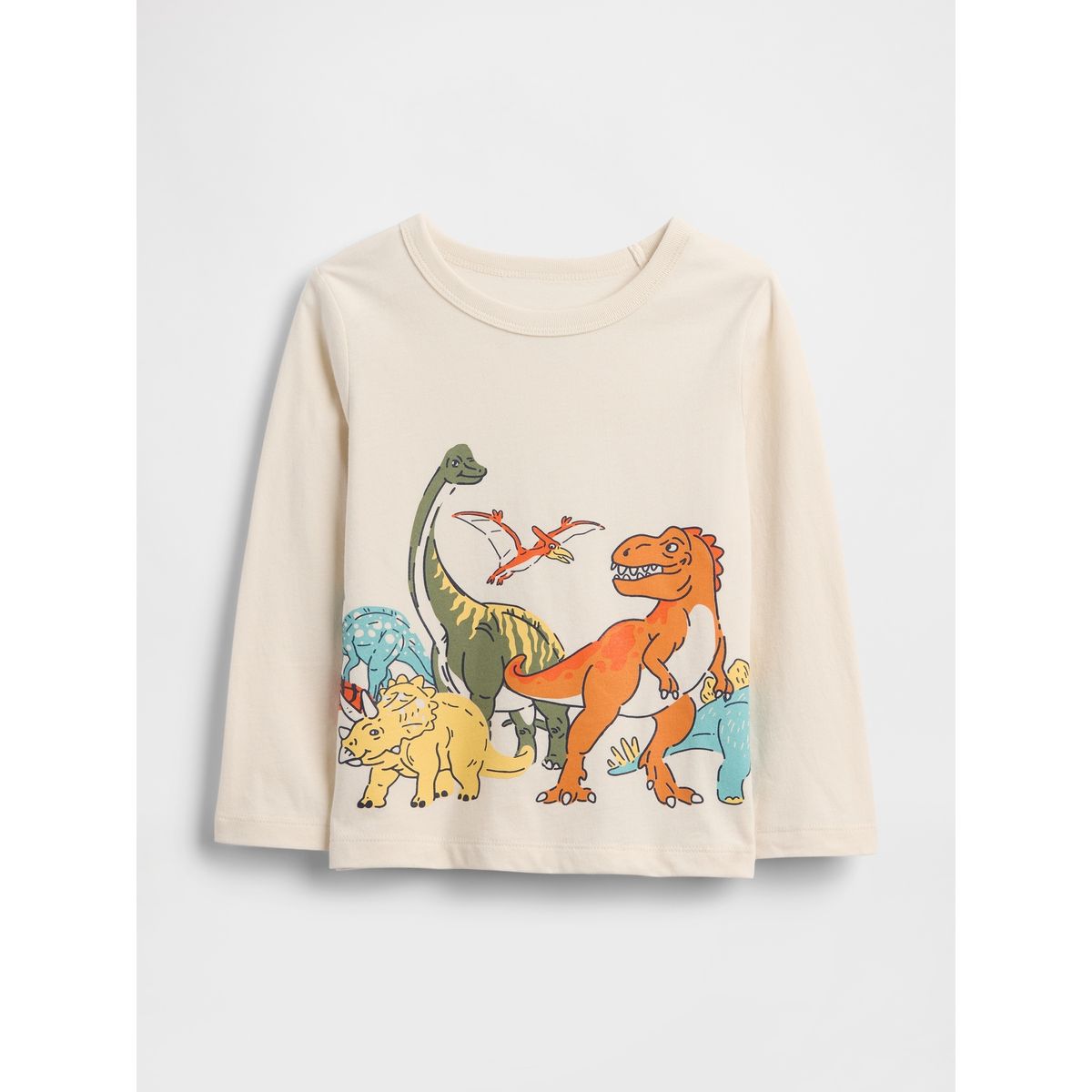 GAP - Polera Toddler Niño Gap Manga Larga Graficas Beige