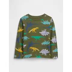 GAP - Polera Toddler Niño Manga Larga Graficas Verde