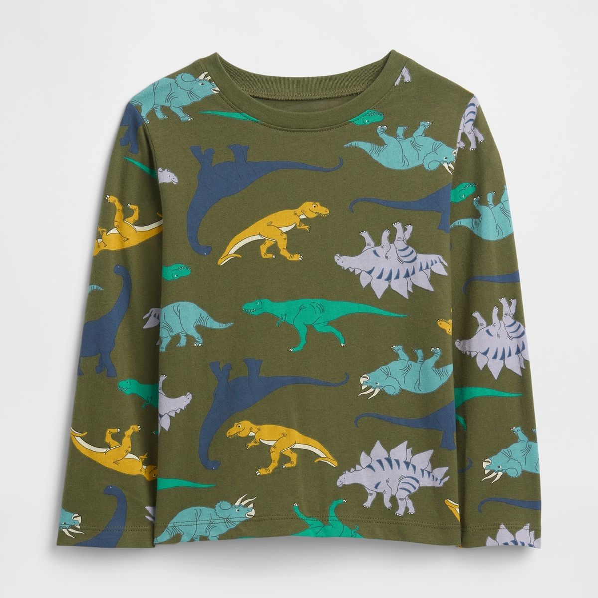GAP - Polera Toddler Niño Manga Larga Graficas Verde Gap