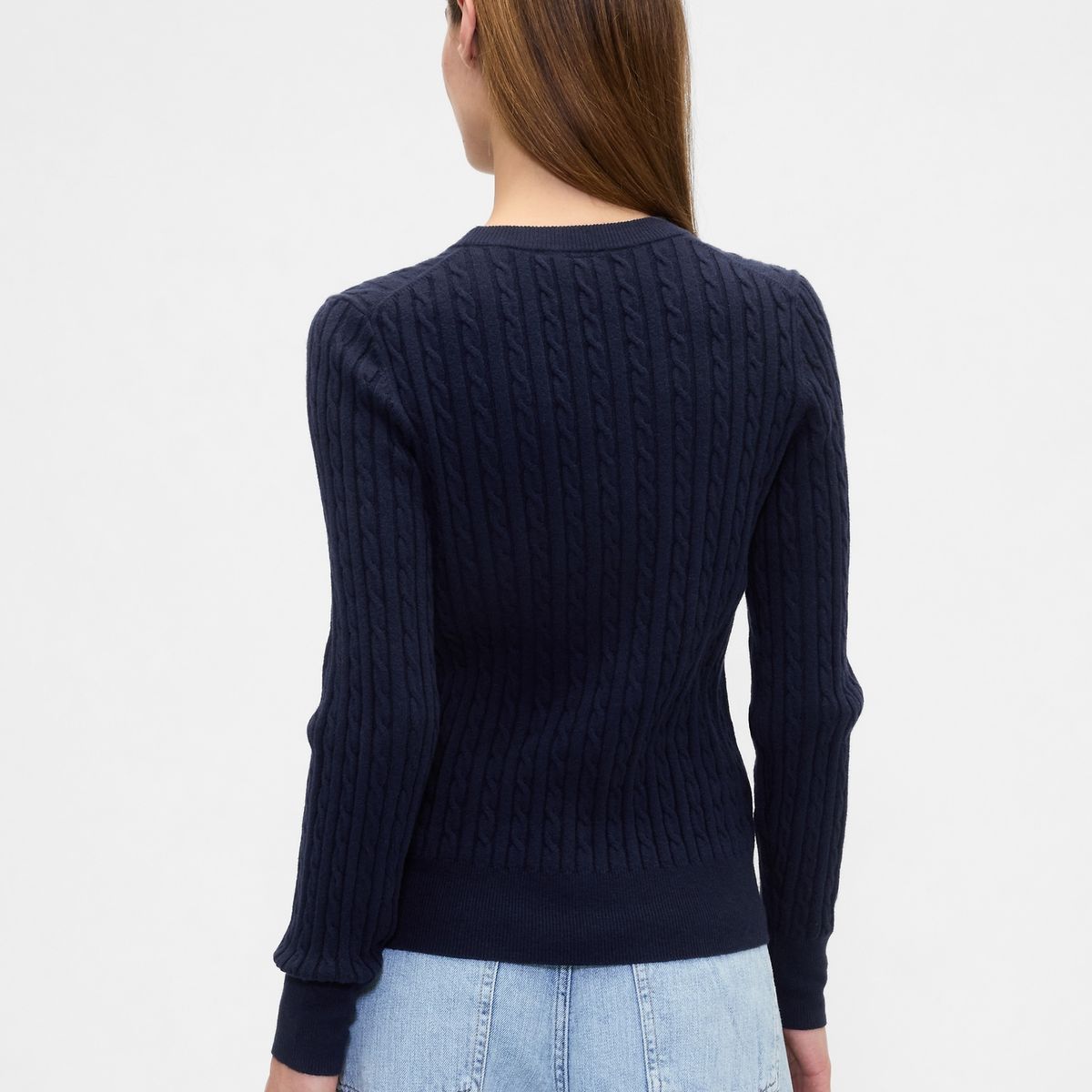 GAP - Sweater Mujer Cashsoft Azul Gap