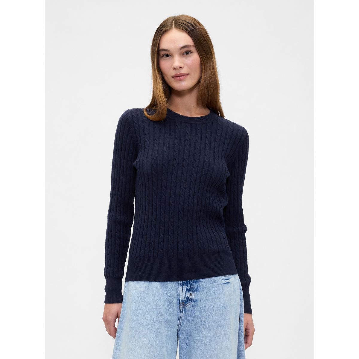 GAP - Sweater Mujer Cashsoft Azul Gap