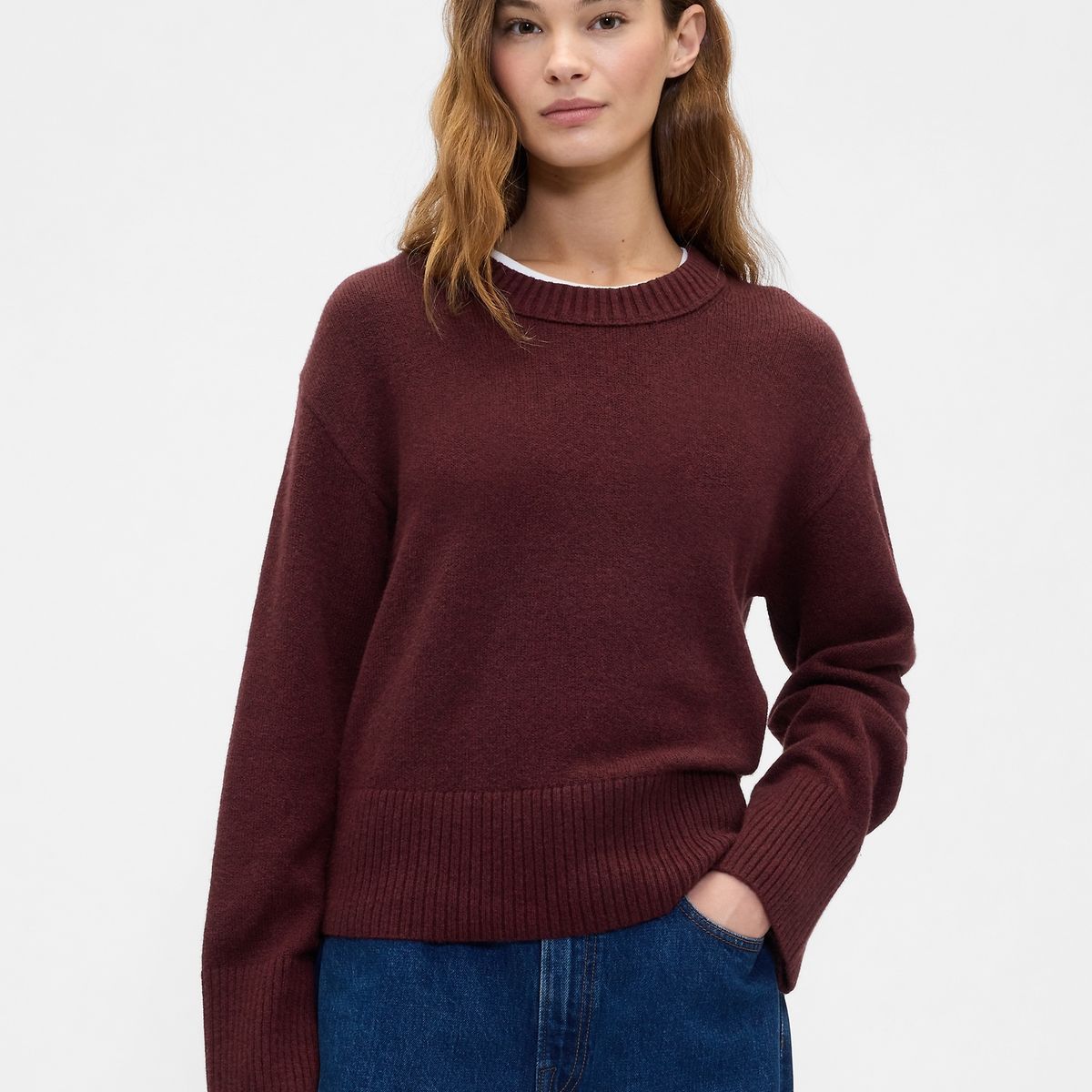 GAP - Sweater Mujer Gap Cashsoft Rojo