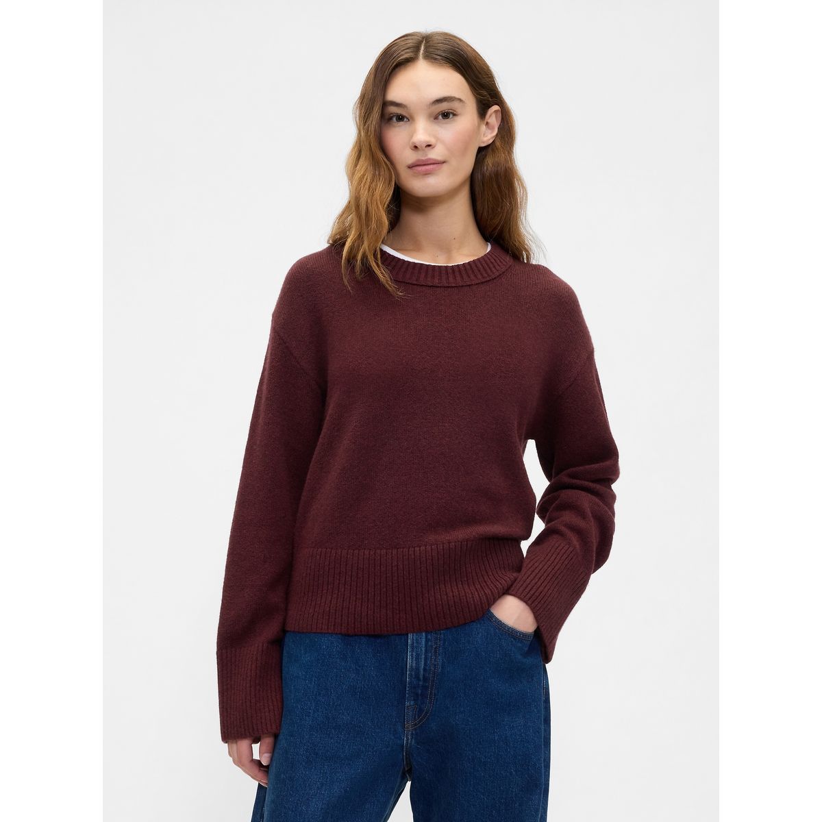 GAP - Sweater Mujer Gap Cashsoft Rojo