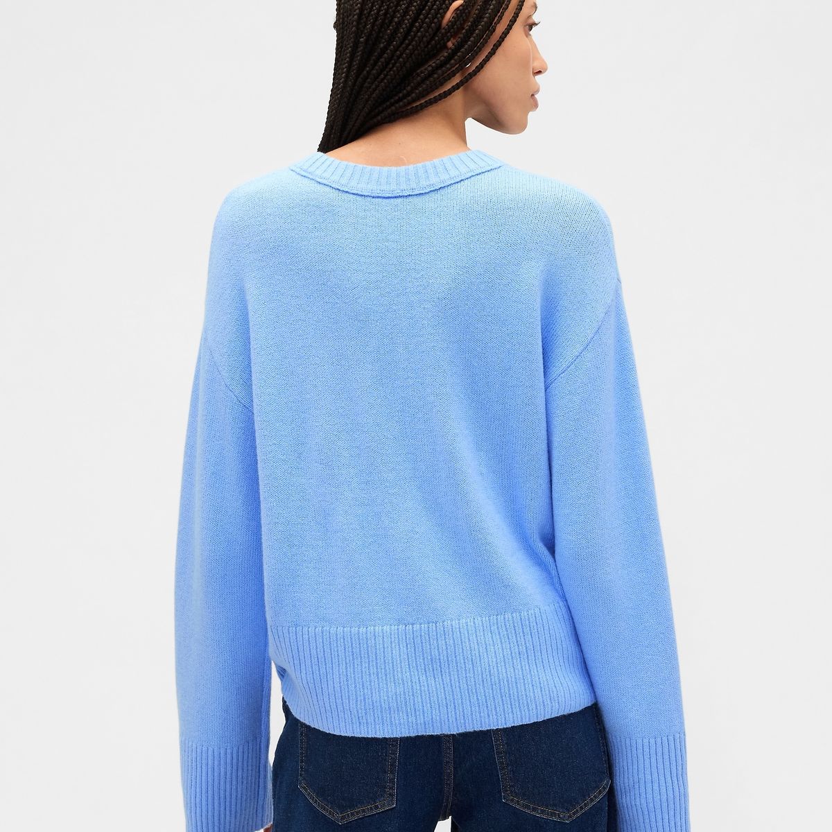 GAP - Sweater Mujer Cashsoft Azul Gap