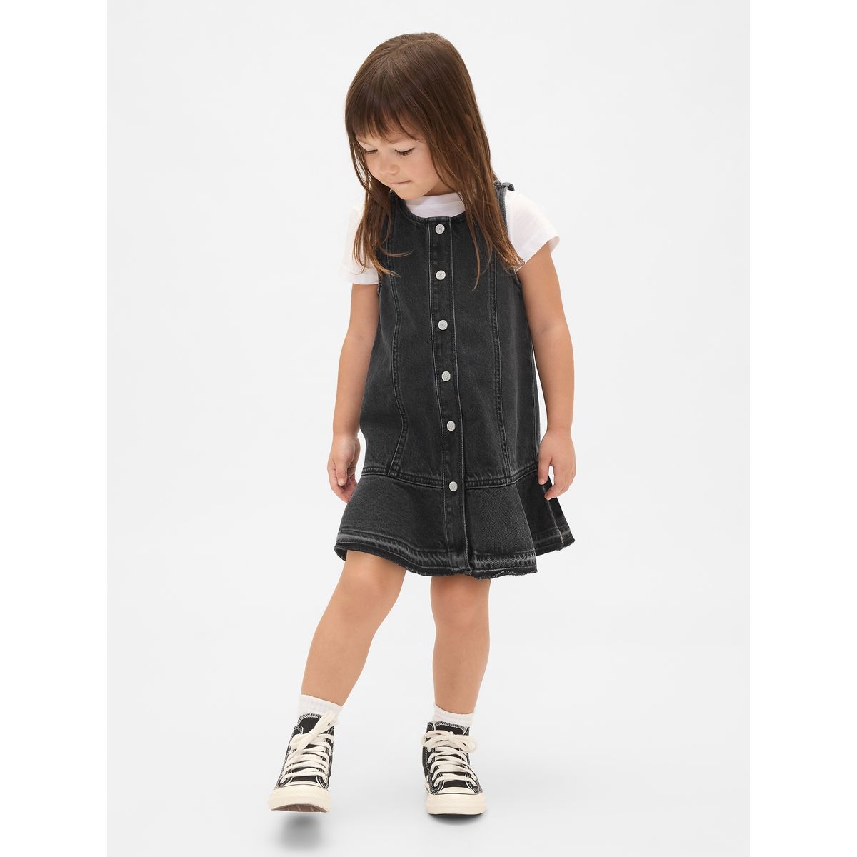 GAP - Vestido Toddler Niña Negro Gap