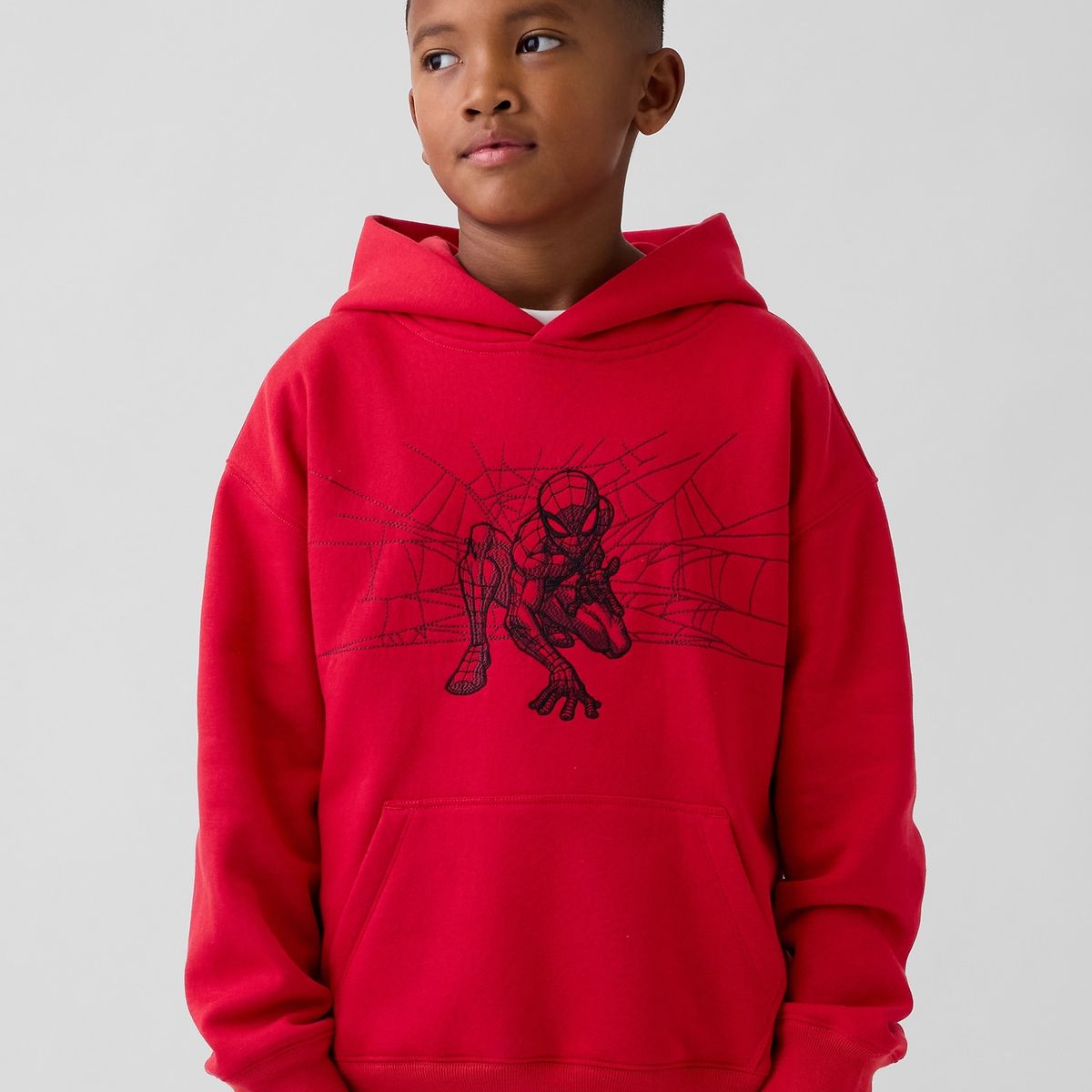 GAP - Polerón Niño Con Gorro Sin Cierre Rojo Gap