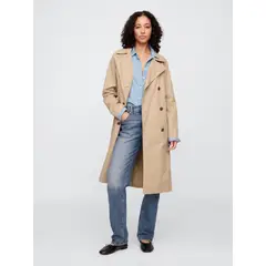 GAP - Chaqueta Mujer Trench Beige