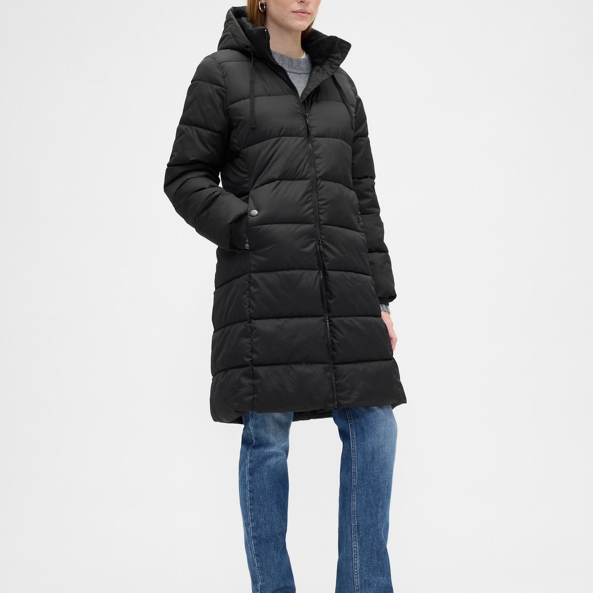 GAP - Chaqueta Mujer Puffer Negro Gap