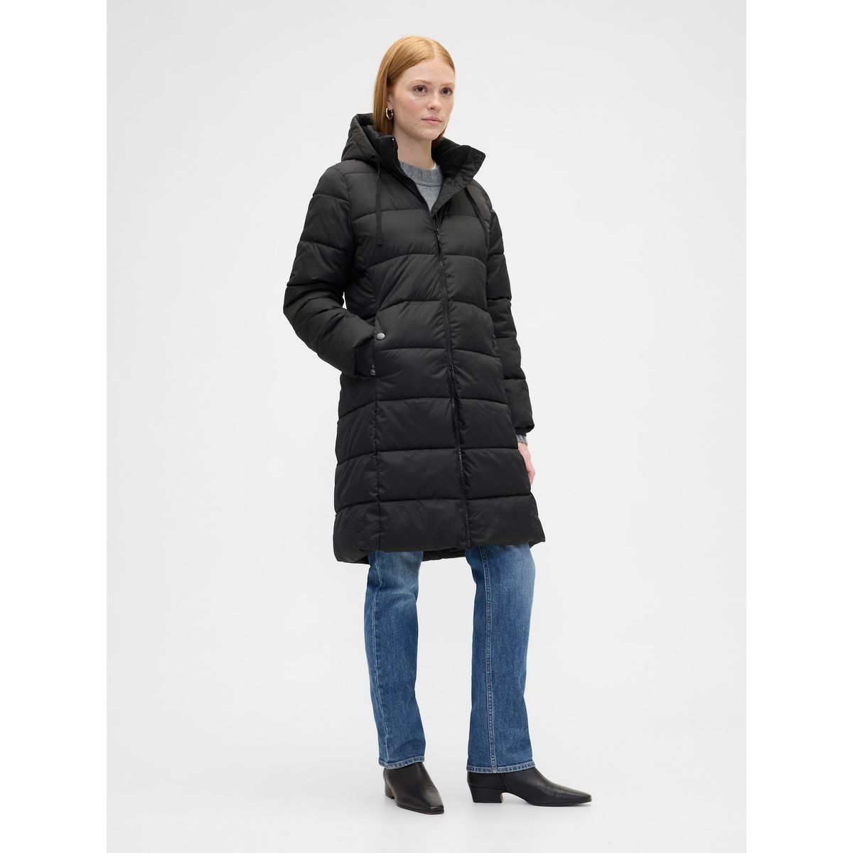 GAP - Chaqueta Mujer Puffer Negro Gap