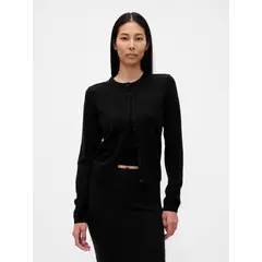 GAP - Chaleco Mujer Cashsoft Negro