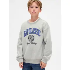 GAP - Polerón Niño Sin Gorro Gris