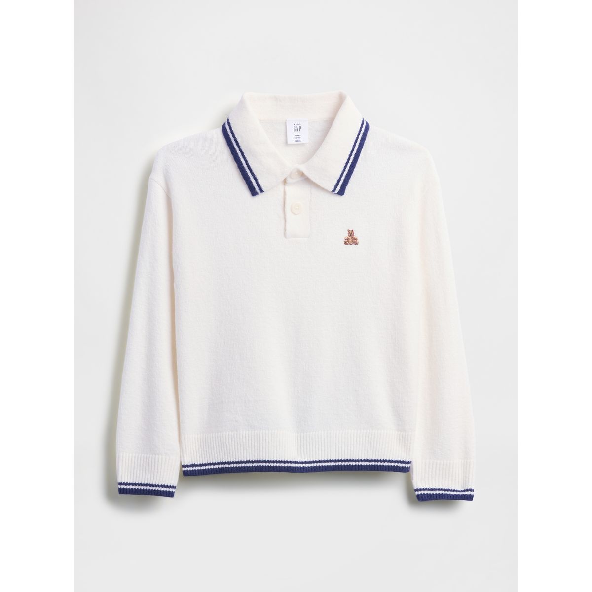 GAP - Sweater Toddler Niño Polo Blanco Gap