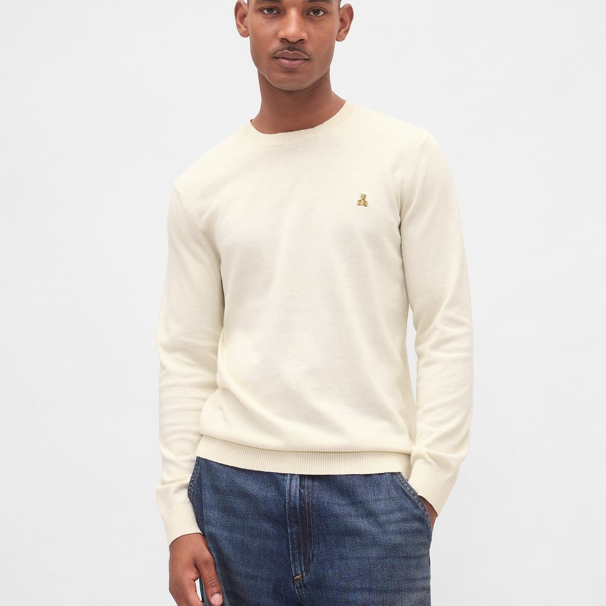 GAP - Sweater Hombre Crew Beige Gap