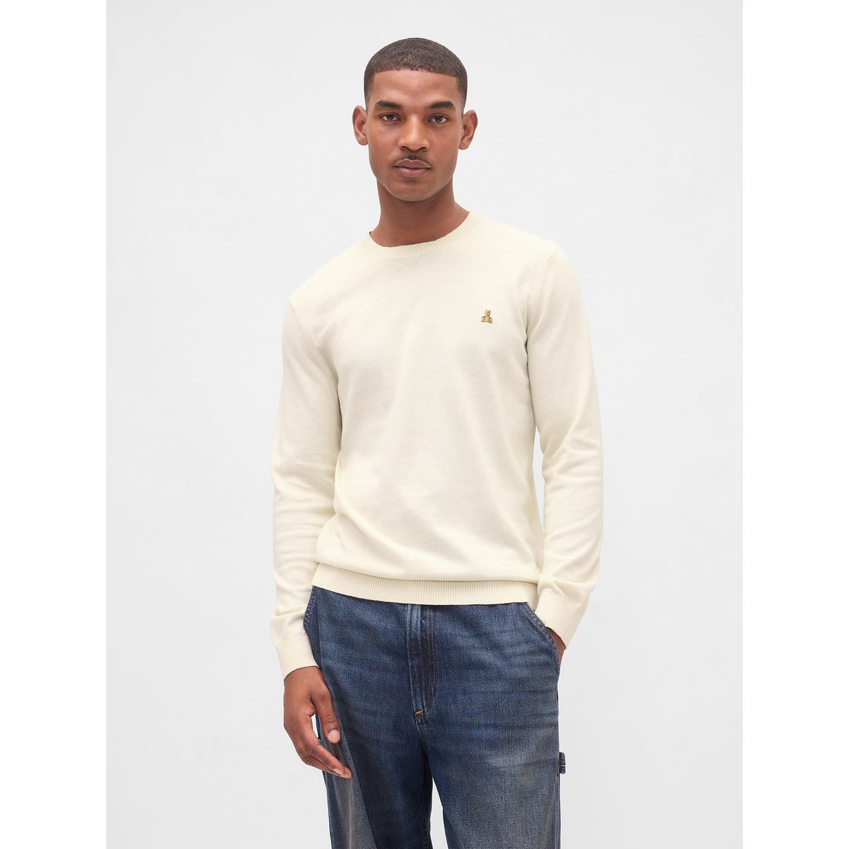 GAP - Sweater Hombre Crew Beige Gap