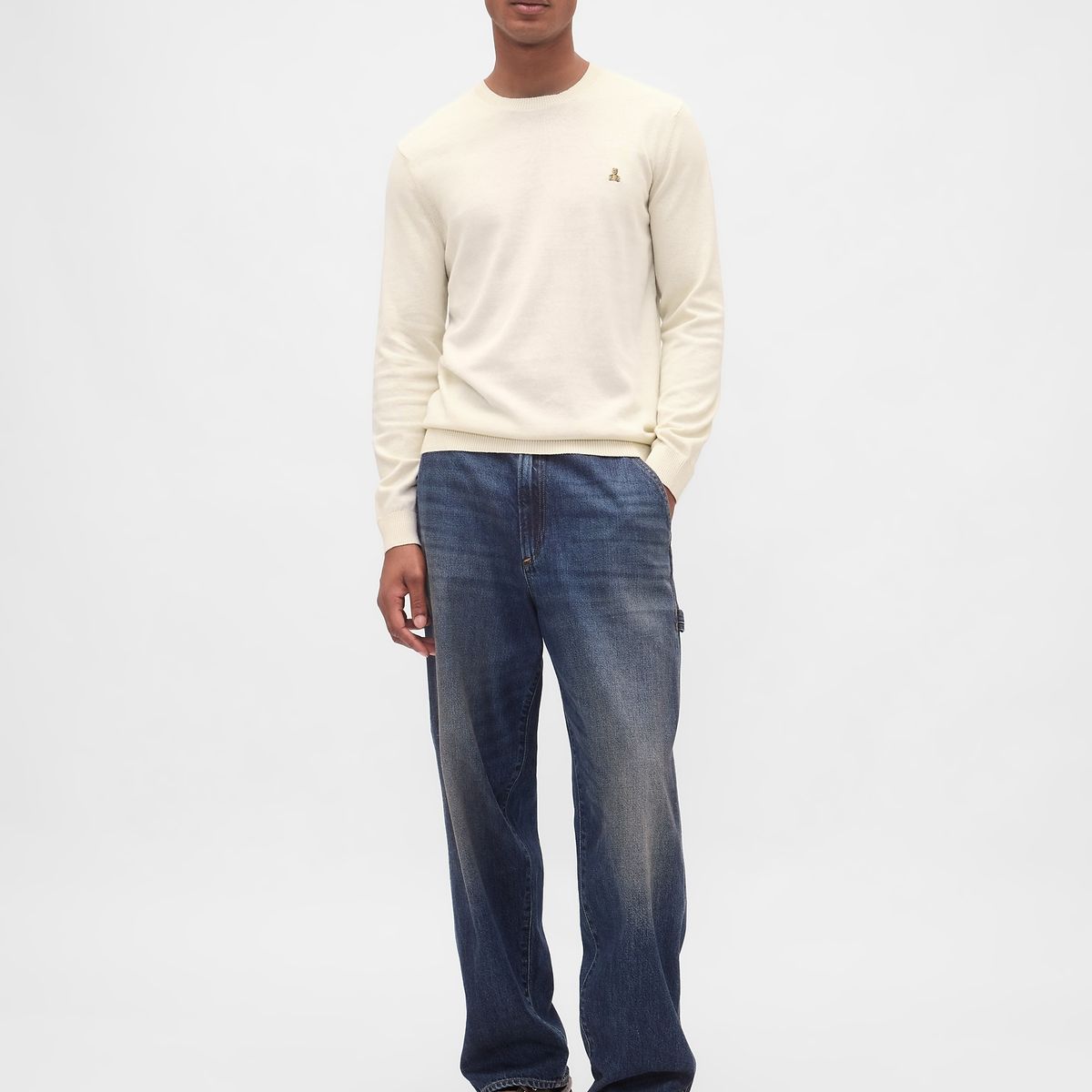 GAP - Sweater Hombre Crew Beige Gap