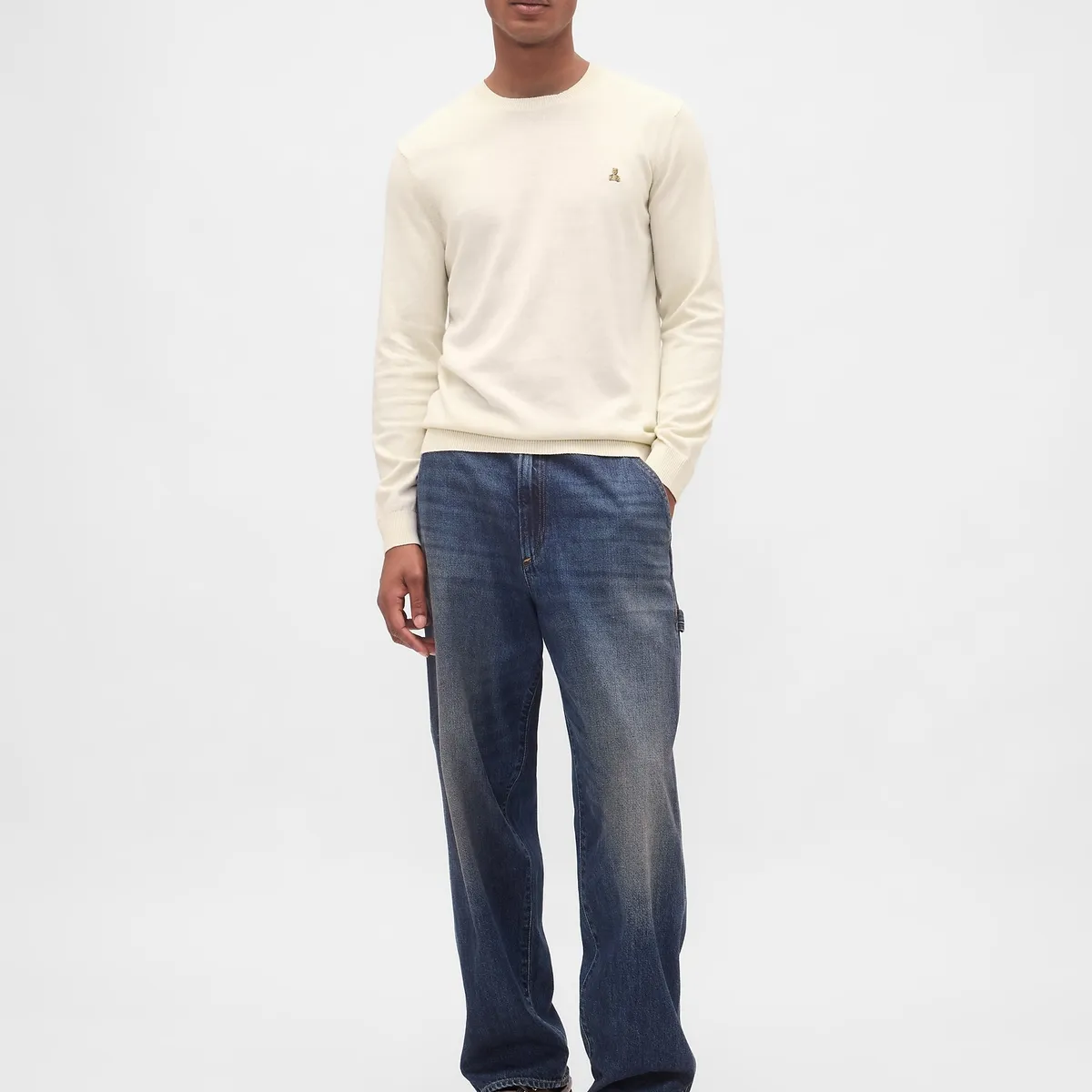 GAP - Sweater Hombre Crew Beige Gap