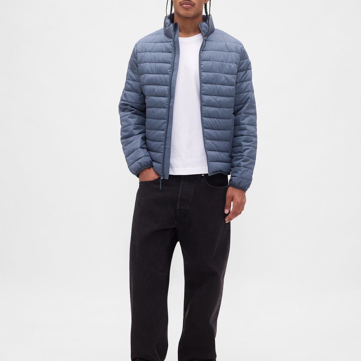 GAP - Chaqueta Hombre Puffer Azul Gap
