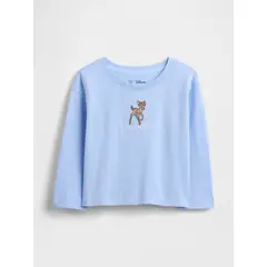 GAP - Polera Toddler Niña Manga Larga Azul