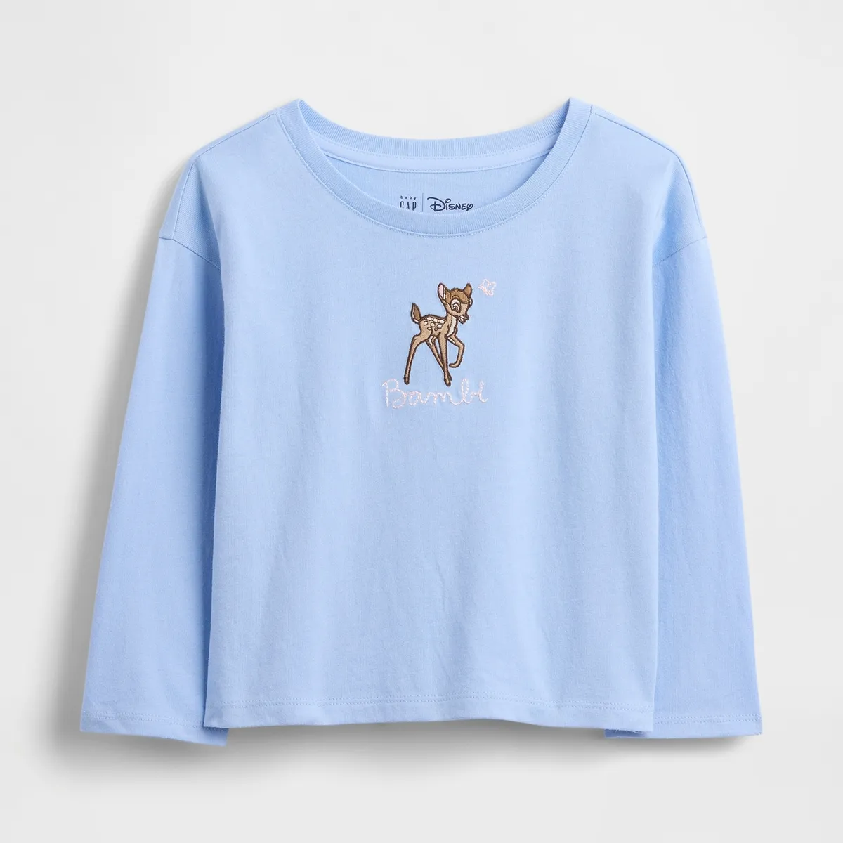 GAP - Polera Toddler Niña Manga Larga Azul Gap