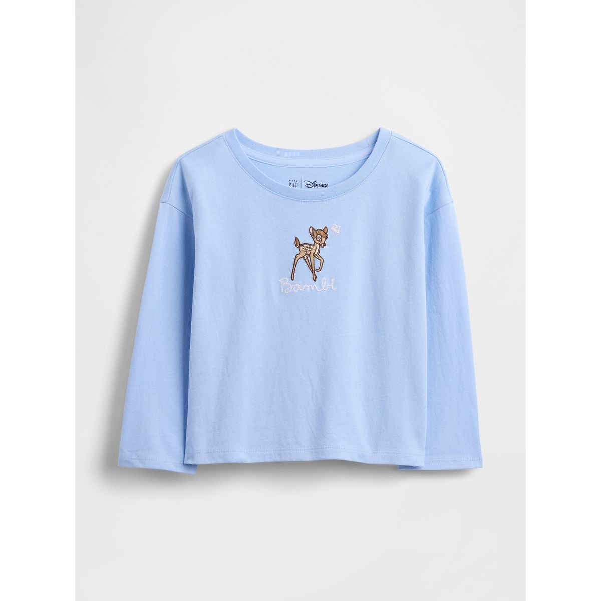 GAP - Polera Toddler Niña Manga Larga Azul Gap