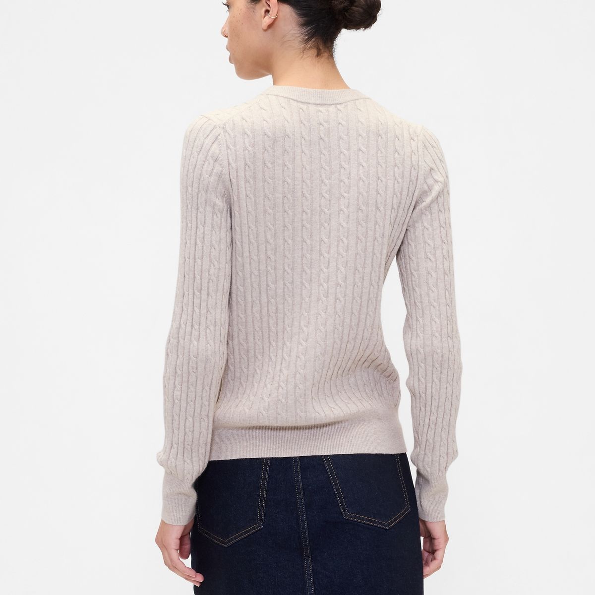 GAP - Sweater Mujer Cashsoft Blanco Gap