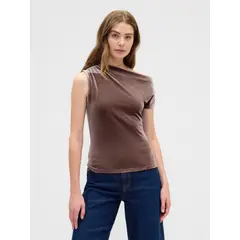 GAP - Polera Mujer Sin Manga Café