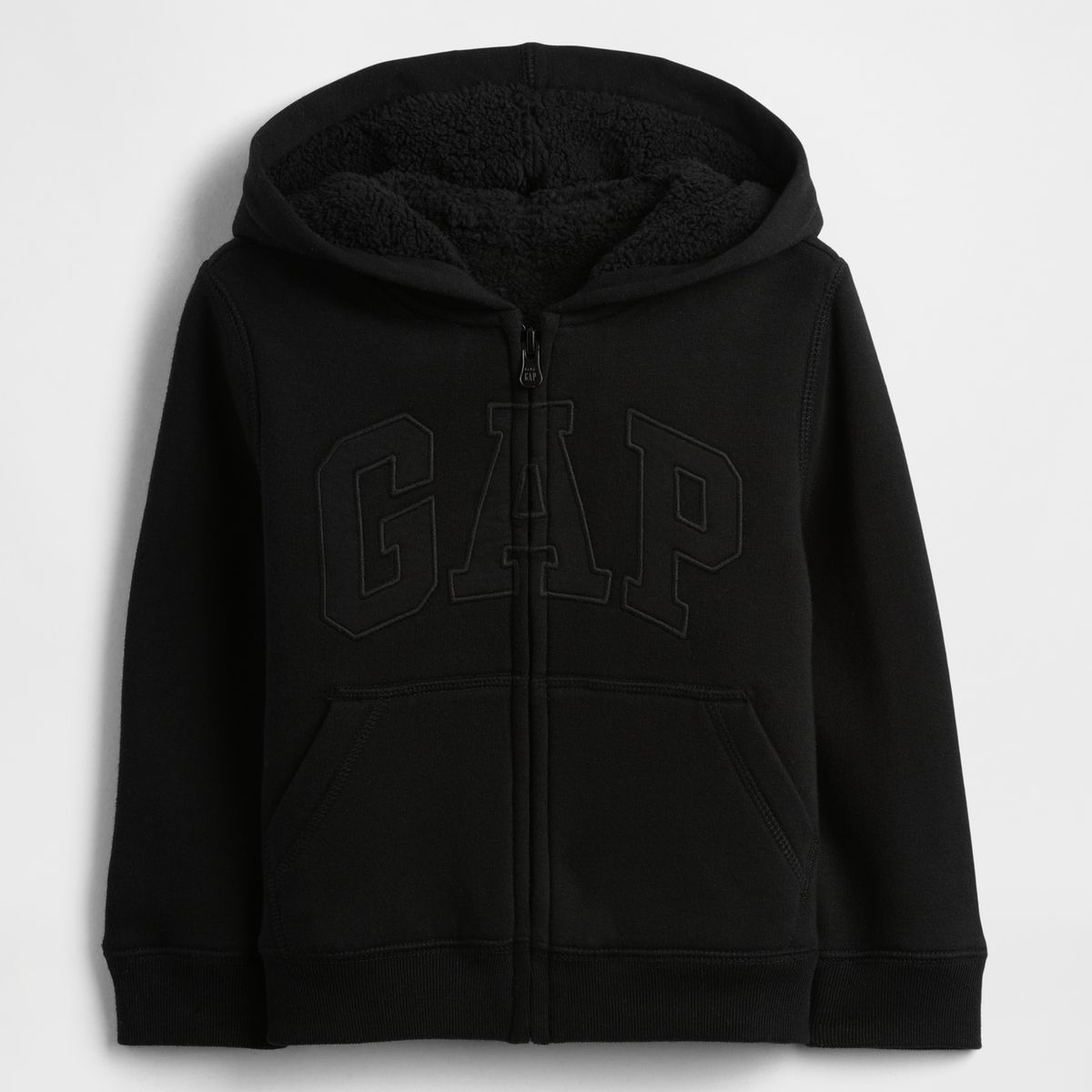 GAP - Polerón Toddler Niño Gap Con Gorro Con Cierre Cozy Negro