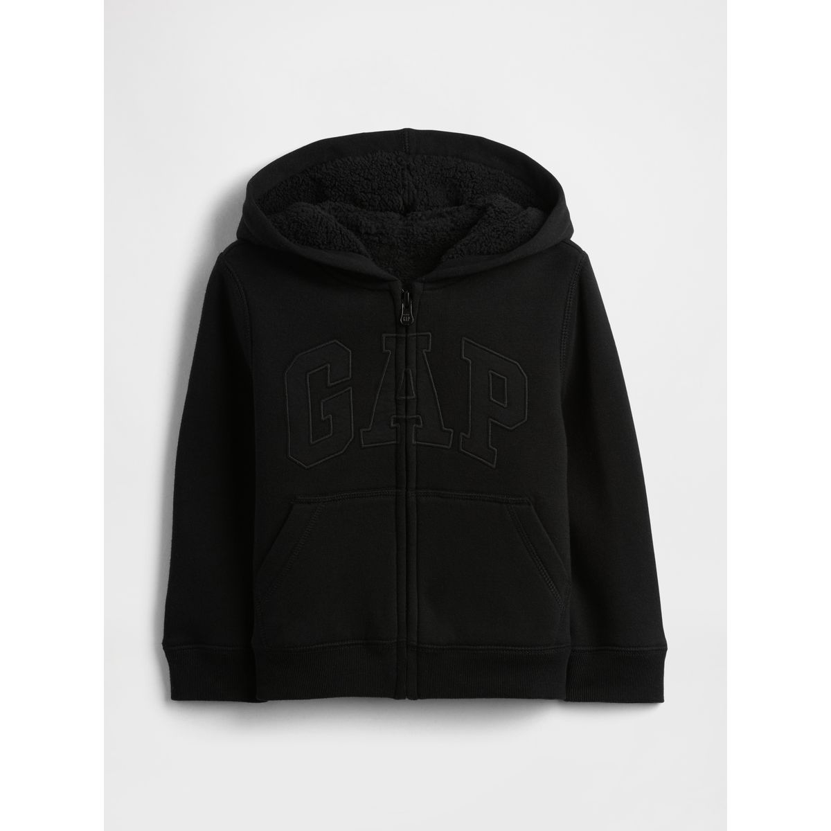 GAP - Polerón Toddler Niño Gap Con Gorro Con Cierre Cozy Negro