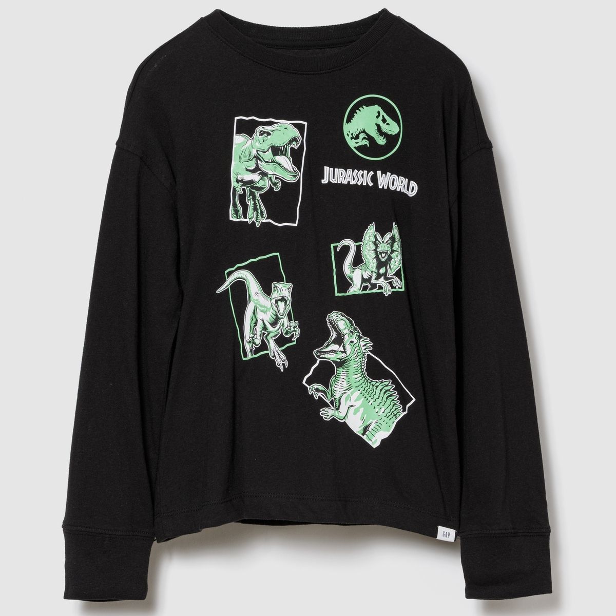 GAP - Polera Niño Gap Manga Larga Negro