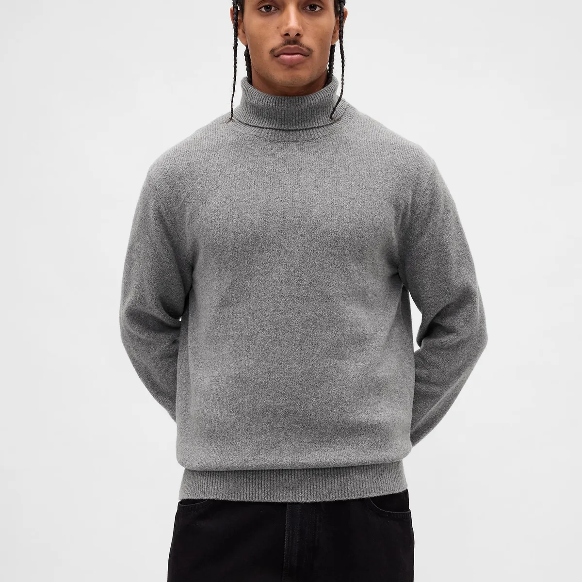 GAP - Sweater Gap Hombre Tneck Clásico Gris