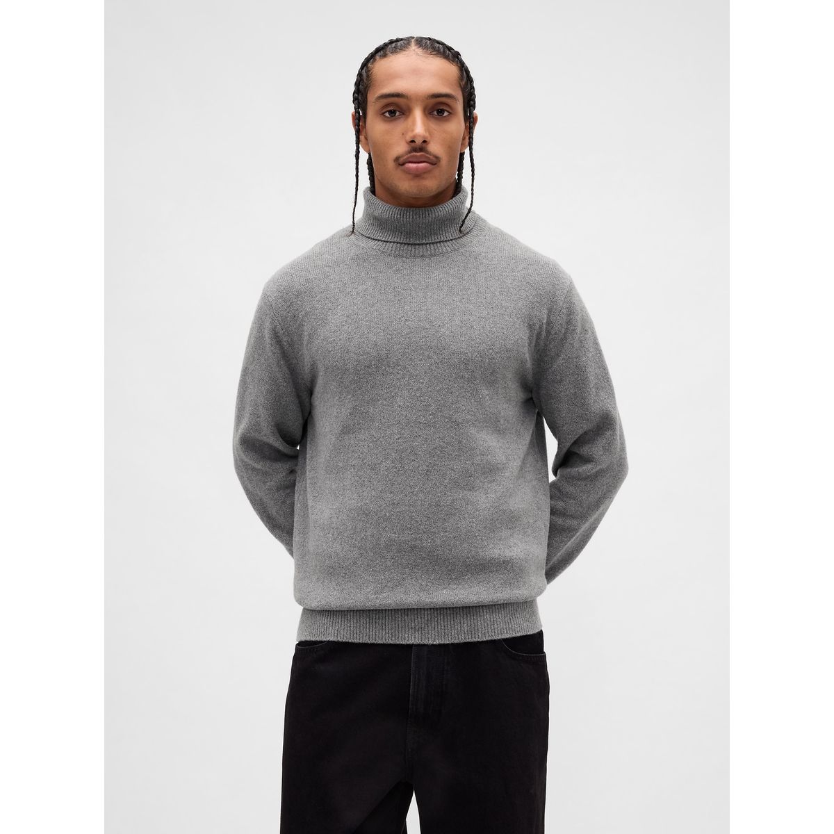 GAP - Sweater Gap Hombre Tneck Clásico Gris
