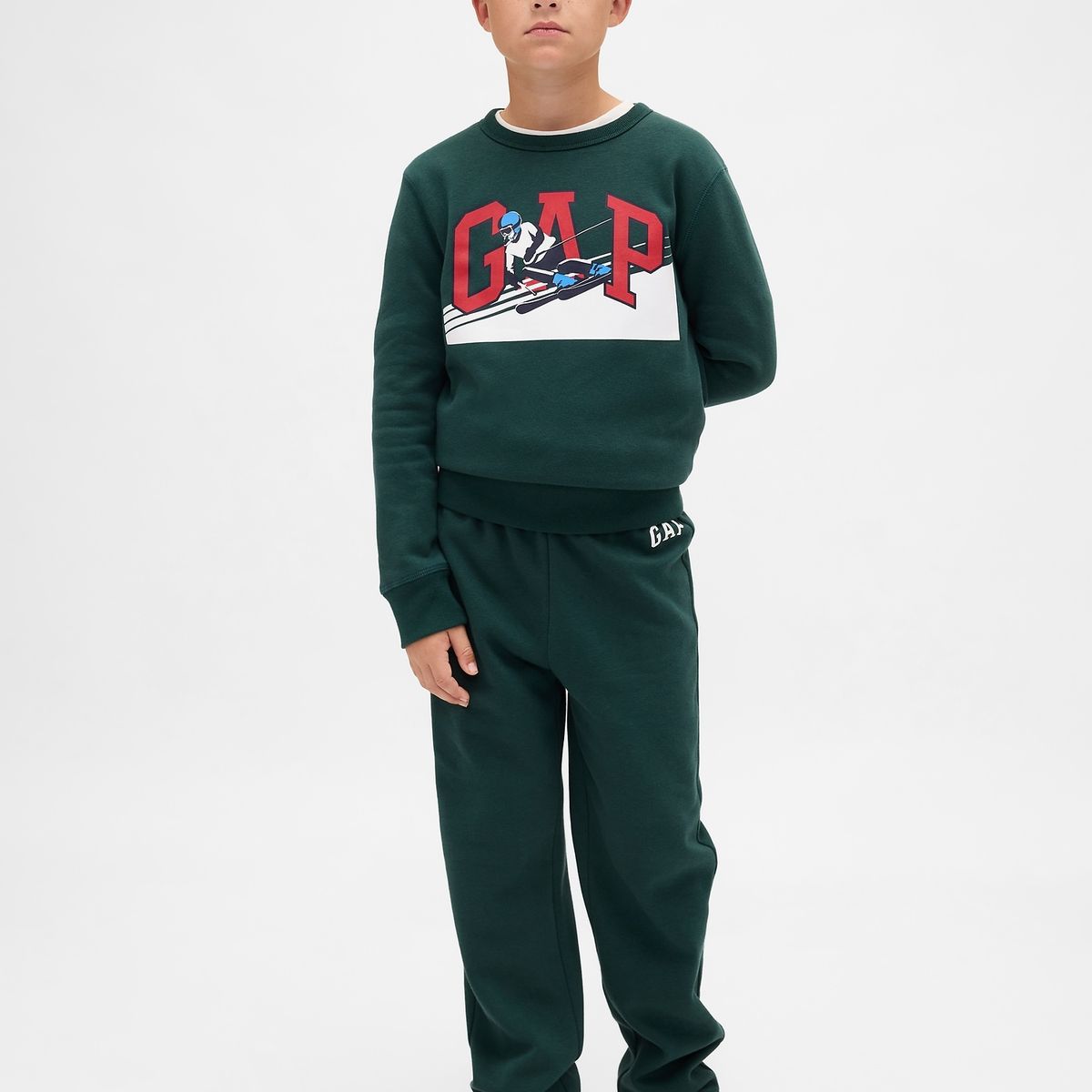 GAP - Pantalón Niño Gap Buzo Logo Verde