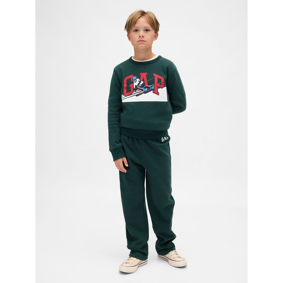 GAP - Pantalón Niño Gap Buzo Logo Verde