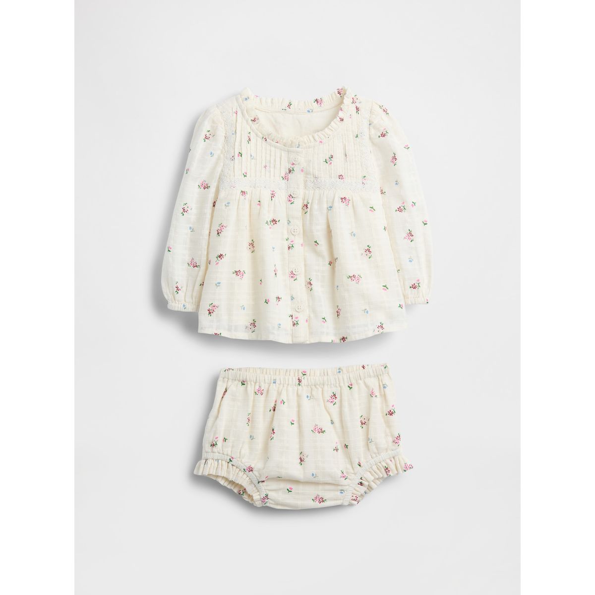 GAP - Vestido Bebe Niña Outfit Blanco Gap