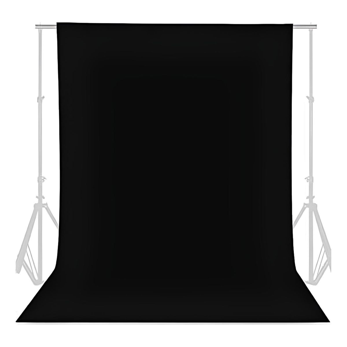 GENERICO - Telón Fondo Chroma 3x4 Metros Fotografia Colores Muselina - Negro