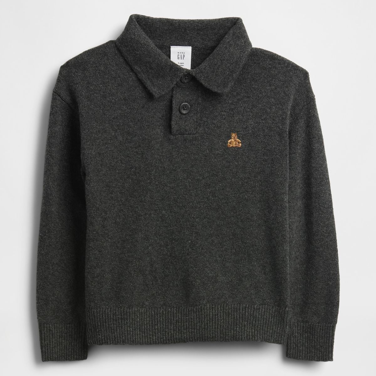 GAP - Sweater Toddler Niño Polo Oscuro Gris oscuro Gap