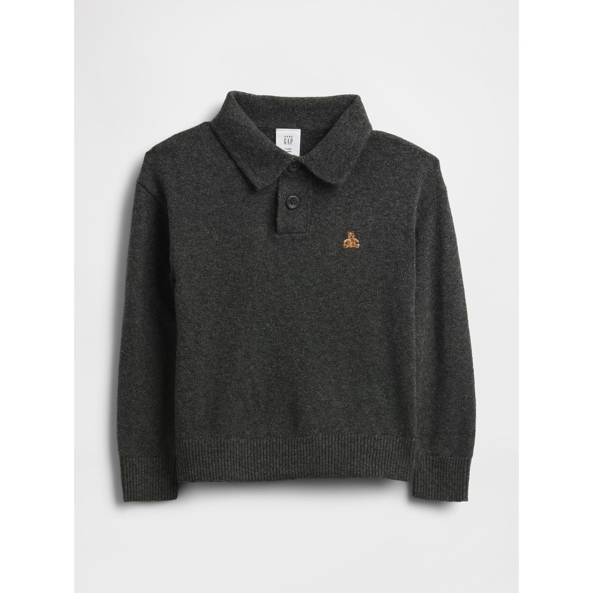 GAP - Sweater Toddler Niño Polo Oscuro Gris oscuro Gap