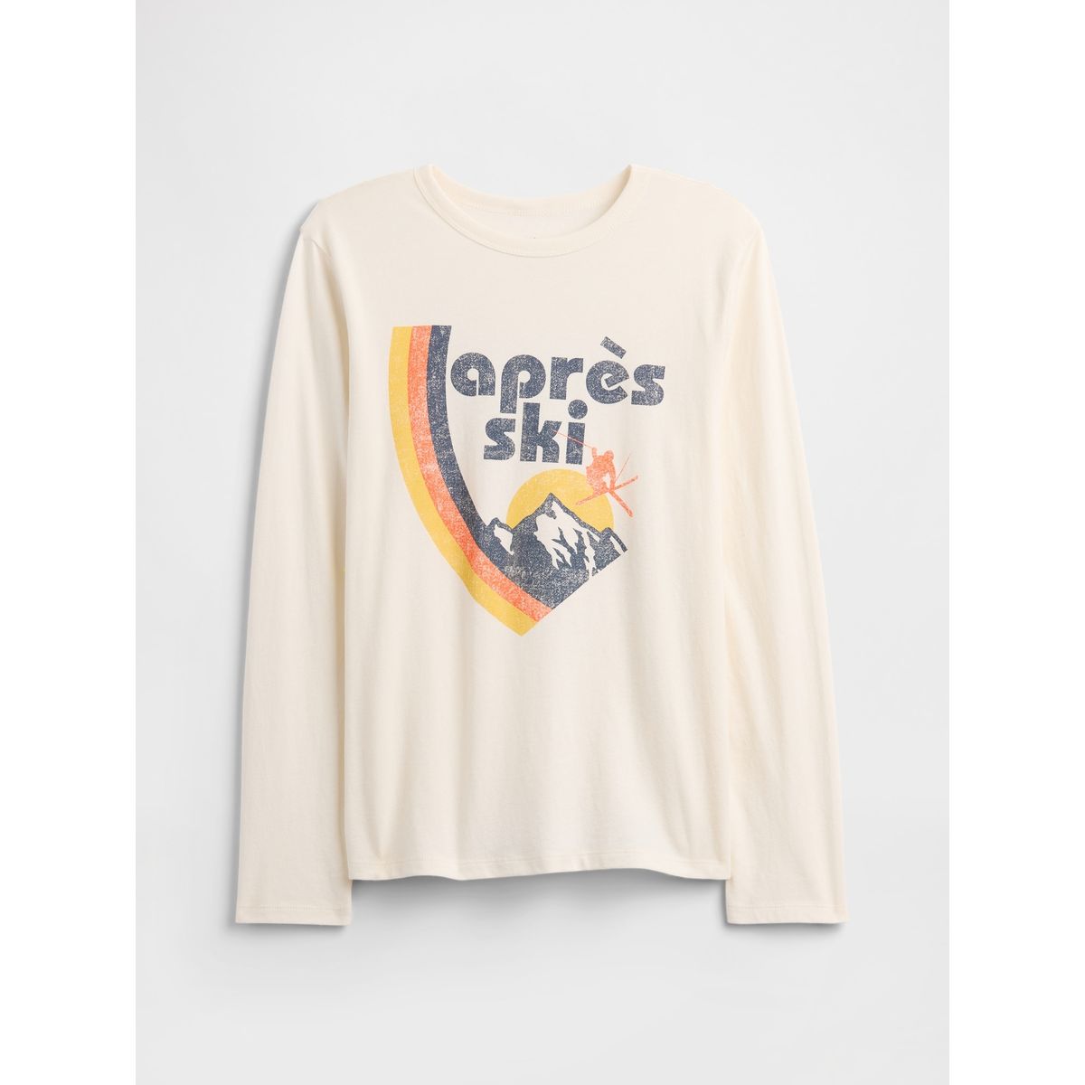 GAP - Polera Niño Manga Larga Beige Gap