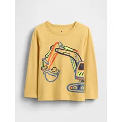 GAP - Polera Toddler Niño Manga Larga Amarillo